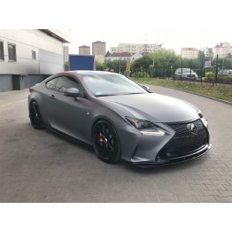 Накладка сплиттер на передний бампер на Lexus RC